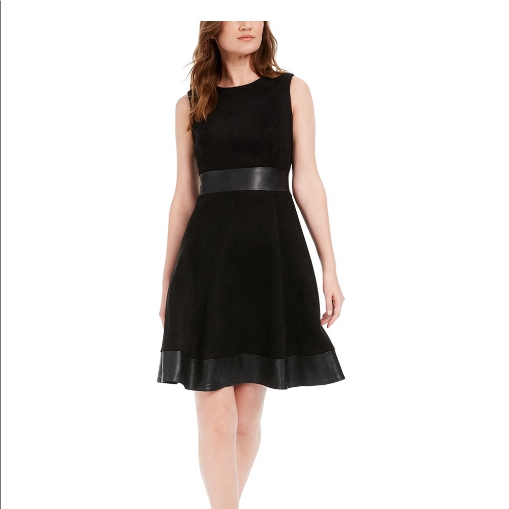 Calvin Klein suede dress